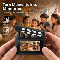 Cámara Mini Estilo Clapper Board C9 de Venta al Por Mayor Directa de Fábrica con HD 1080P y Filtros Creativos para Niños, Regalo Temático de Fotografía