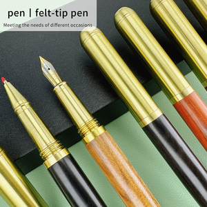 Bút máy khắc laser gỗ mahogany đồng thau gỗ hồng sắc gỗ mun gỗ đàn hương ngòi 1.0mm khắc logo cá nhân hóa - Product Image 3