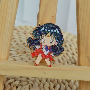 5CM Pretty Soldier Sailor Moon dibujos animados Baji Ba Ji recoger Anime aleación insignia broche Pin - Product Image 2
