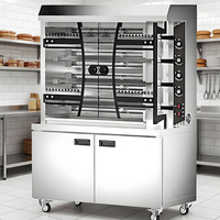 Grill Rotatif Automatique Portable à Gaz pour l'Extérieur, Idéal pour Poulet Entier, Lapin, Côtes d'Agneau et Barbecue de Volaille