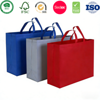 Sac fourre-tout promotionnel personnalisé en tissu non tissé laminé PP, écologique et réutilisable pour les courses