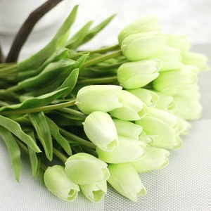AF0601 Vente en gros de <span class=keywords><strong>fleurs</strong></span> artificielles en tulipes bleues, toucher réaliste, latex hollandais PU, tulipes australiennes - Product Image 5