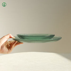 طبق زجاجي من البوروسيليكات بتصميم اسكندنافي آمن للاستخدام في الميكروويف وغسالة الأطباق مقاوم للحرارة وآمن للطعام بنمط مخصص - Product Image 3