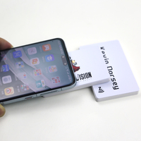 Carte d'Accès en Plastique Vierge avec Logo Personnalisé NFC, Carte de Visite en PVC avec Lumière LED