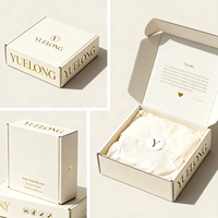 Boîtes d'expédition personnalisées en carton ondulé pour abonnement de soins de la peau de luxe, emballage cadeau floral, portables