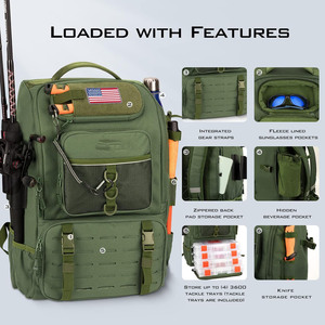 Sac isotherme imperméable en bâche isolante, échantillon gratuit, pour le camping, la plage, la randonnée, la pêche, sac à dos - Product Image 3