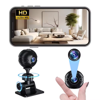 Mini X3 Caméra de surveillance Wifi sans fil La plus petite Vision nocturne sphérique 1080p HD avec option de stockage de données de carte mémoire de batterie