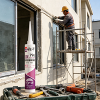 Colle d'étanchéité anti-UV imperméable personnalisée pour la décoration extérieure des bâtiments, mastic silicone résistant aux intempéries