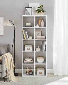 Étagère de séparation en bois durable de style scandinave blanc à 10 cubes pour <span class=keywords><strong>bibliothèque</strong></span>, salon et chambre - Product Image 3