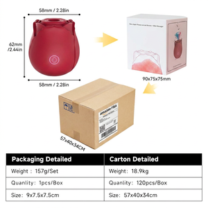 Vibrador de Succión Rosa con Certificación CE FCC RoHS UKCA REACH, 10 Años de Experiencia, Preparación para <span class=keywords><strong>Amazon</strong></span> FBA, Más de 12 Colores - Product Image 6