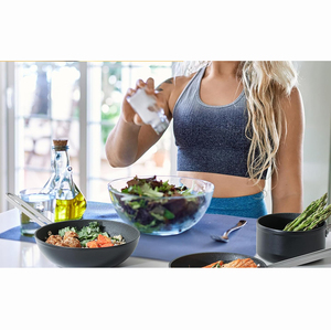 Ensemble de casseroles de cuisson de haute qualité avec revêtement antiadhésif, compatible gaz et induction, couvercle en verre, résistant au lave-vaisselle et au four, poignée en bois douce au toucher - Product Image 4