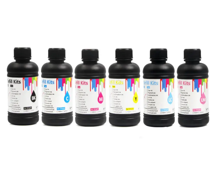 Supercolor 250ML/Bottle Price LED UV Ink White UV Ink From China For EPSON 1390 TX800 L800 Dx4 Head Printer