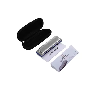 Orgue à Bouche pour Débutant en Acier Inoxydable, <span class=keywords><strong>Harpe</strong></span> Blues, 10 Trous, avec Noyau de Cuivre, Résine, Cadeau de Jeu, Harmonica - Product Image 2