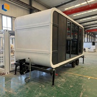 Conteneur de restaurant modulaire Apple Capsule, bâtiment portable personnalisable pour les entreprises de restauration fine ou de restauration rapide