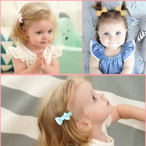 Barrettes à <span class=keywords><strong>cheveux</strong></span> <span class=keywords><strong>pour</strong></span> bébés, avec ruban gros-grain, 2 pouces, barrettes entièrement doublées - Product Image 5