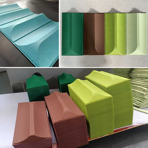 Tuiles murales 3D diagonales modernes QQ en PET, traitement <span class=keywords><strong>acoustique</strong></span>, panneaux décoratifs insonorisants, art mural géométrique minimaliste pour la maison - Product Image 5