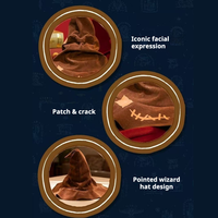 Rompecabezas 3D Interactivo del Sombrero Seleccionador de Harry Potter, Bloques de Construcción de Madera, Juguetes de Modelismo para Niños, Regalos y Decoración