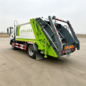 Camion compacteur à bras oscillant Dongfeng Huashen T3, à benne amovible, pour déchets municipaux, directement de l'usine - Product Image 3
