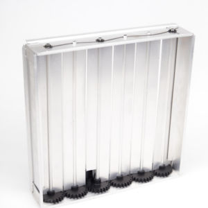 Amortisseur d'air <span class=keywords><strong>motorisé</strong></span> en aluminium Contrôle du volume à distance réglable Lames opposées Amortisseur HVAC pour registres Acier inoxydable Plastique - Product Image 1