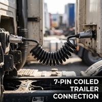 Câble de remorque de tracteur à 7 broches HJYAJZT ABS, pièce de rechange pour camion, câble électrique à sept conducteurs, câble d'alimentation à ressort