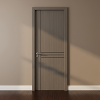 Porte en bois et aluminium moderne, insonorisée, imperméable, écologique, sur mesure pour villas, hôtels et chambres.