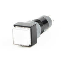 HABOO 10mm Petit Bouton Poussoir Rond 12v Illuminé en Plastique