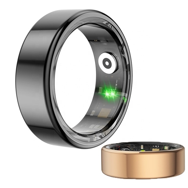 R02 Smart Ring IP68 Waterproof Health Monitor Heart Rate Blood Oxygen Monitoring Fitness Sleep Tracker Sports Modes Finger Rings