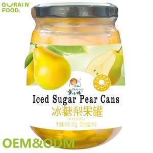 Frutta <span class=keywords><strong>in</strong></span> Scatola Conservata <span class=keywords><strong>in</strong></span> Sciroppo OEM ODM 345G Pere <span class=keywords><strong>in</strong></span> Scatola <span class=keywords><strong>in</strong></span> Sciroppo Leggero o Succo Naturale (Metà, Affettate, a Cubetti) - Product Image 1