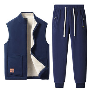 Conjunto de Invierno 2025, Nuevo Modelo, a Prueba de Viento, con Capucha, Acolchado de Terciopelo, para Personas de Mediana Edad y Mayores, con Logotipo Personalizado - Product Image 3