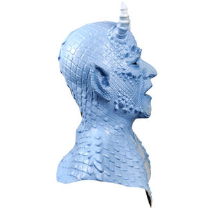 Máscara Facial Completa de <span class=keywords><strong>Diablo</strong></span>, Señor de los Horrores, Demonio Azul, Guantes de Látex de Belial, Divertidos y Aterradoras para Navidad, <span class=keywords><strong>Halloween</strong></span>, Carnaval y Fiestas - Product Image 4
