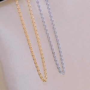 Collier réglable en argent S925 et plaqué or K avec micro-élastique, avec connexion routière, accessoires de perles DIY - Product Image 4