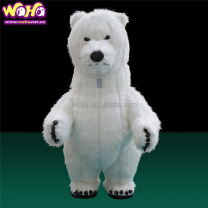Costumi gonfiabili marroni e bianchi di 3m che camminano <span class=keywords><strong>costume</strong></span> gonfiabile dell'<span class=keywords><strong>orso</strong></span> polare - Product Image 1
