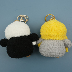 El Yapımı Mini Tığ İşi Penguen Anahtarlık Oyuncak Charm Toptan Sevimli Karikatür Amigurumi Örme Hayvan Çanta Süsü Peluş Oyuncak Anahtarlık - Product Image 5