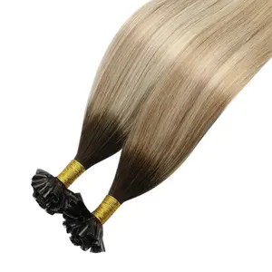 Hot Selling Straightened ALL COLORS U Tip Extensions Human Hair