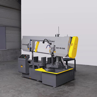 Scie à ruban hydraulique CNC 350x350mm pour métaux, 380V, robuste, pour la découpe industrielle des métaux