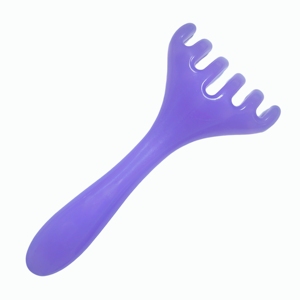 Gua sha tool spa tool purple resin massager massage tool back - Product Image 4