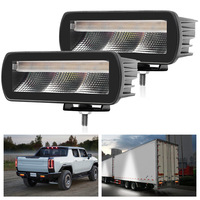 Nouveau feu arrière LED 12V avec lentille transparente voitures et camions bande de feu arrière rouge clignotant frein avertissement Position arrière