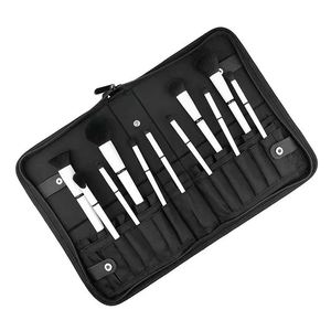 Free Sample Black <b>Makeup</b> <b>Brush</b> <b>Case</b> Multifunctional Stand-Up <b>Makeup</b> Bag <b>Makeup</b> <b>Brush</b> Holder Professional Portable Travel - Product Image 1