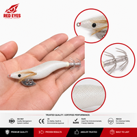 Échantillon Gratuit Nouvelle Arrivée Leurre de Pêche en Plastique Blanc Luminescent pour Crevettes, Appât Dur pour Eau Moyenne, Emballé, pour Pêche en Mer, Appât pour Calamar, Vente en Gros