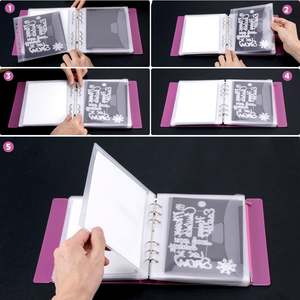 12 Hojas Magnéticas para Almacenamiento de Troqueles con 1 Carpeta de Bolsillos, Solución 2 en 1 para Almacenamiento de Sellos y Troqueles - Product Image 1