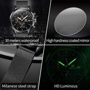 Reloj de Cuarzo para Hombre, Diseño Minimalista, Caja de Aleación 2881 de 42 mm, Esfera con Indicadores, Ultrafino, Correa de Malla de Acero Inoxidable, Estilo Ejecutivo - Product Image 5