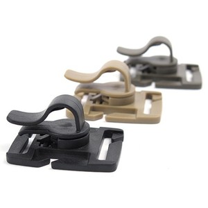 Boucle à pression pivotante en plastique <span class=keywords><strong>noir</strong></span> en gros, pièces spéciales pour sacs, accessoires pour sacs à dos, sacs, bouton d'escalade en plastique, mousqueton - Product Image 4