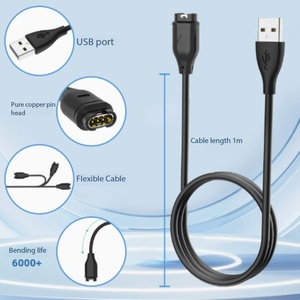 Câble de charge compatible et robuste pour Garmin <span class=keywords><strong>Forerunner</strong></span> 245 <span class=keywords><strong>935</strong></span>, chargeur de montre Approach - Product Image 2