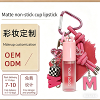 En gros, Gloss à lèvres végétalien porte-clés, longue tenue, transparent, scintillant, huile à lèvres en stick, haute pigmentation, minéral, hydratant, format voyage