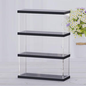 Boîte de présentation en acrylique HD anti-poussière de type debout pour figurines et blocs de construction, armoire de <span class=keywords><strong>rangement</strong></span> moderne à quatre étages - Product Image 1