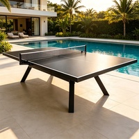 Table de tennis de table extérieure personnalisée, plateau en aluminium et plastique, imperméable, usage commercial
