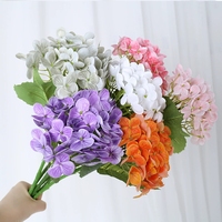 Bunga Hydrangea Buatan LE-292 Grosir untuk Dekorasi Meja Rumah, Rangkaian Bunga, dan Dinding Bunga Pernikahan