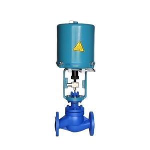 Vanne de régulation électrique à manchon SZSPSK ZDLP-25C DN15 en acier au carbone WCB, vanne de contrôle de chaudière à joint rigide - Product Image 3