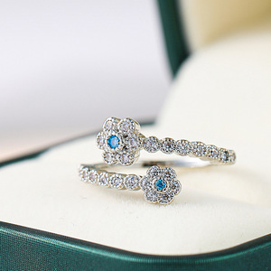 Anello Vintage con Piccolo Fiore, Semplice Anello Floreale Quotidiano per Donne - Product Image 5