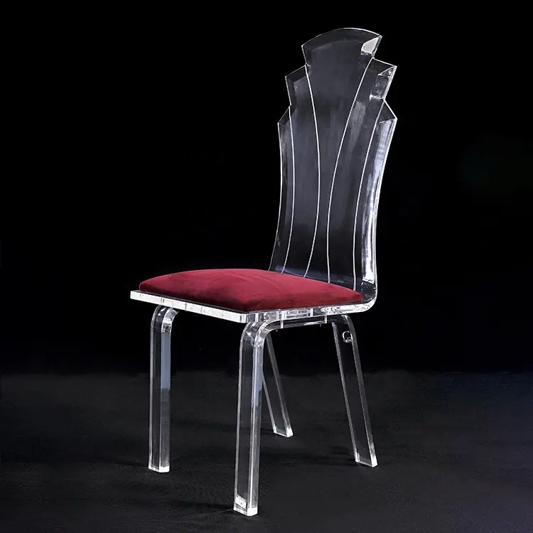 المصنع الأصلي أحدث الحديثة أدى الاكريليك كرسي الطعام كرسي زفاف